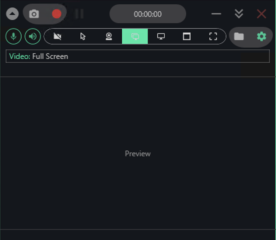 Screen Record Apps window